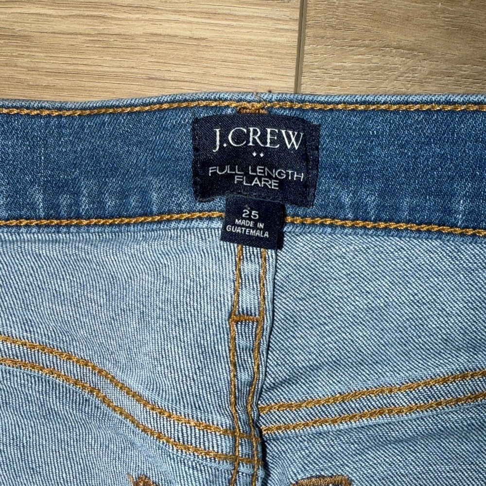 J. Crew Full length Flare Jean jeans pants in Signature Stretch size 25” - Picture 8 of 10